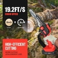 thumbnail image 5 of 20V Cordless Mini Chainsaw 6-Inch One-Hand Electric Chain Saw with Battery, Safety Kit & Charger - Lightweight 2.3 lbs, 5 of 10
