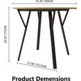 thumbnail image 6 of Kitchen Table and Chairs for 4, 31.5" Round Kitchen Table with 4 Velvet Upholstered Chairs, Modern Dining Room Furniture Set for Small Spaces, Apartment, Kitchen, 6 of 11