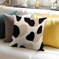 thumbnail image 7 of Black And Beige Modern Art Geometric Pillow Covers,Black And Beige Modern Art Geometric Throw Pillow Covers 18"×18" ,Living Room Sofa Couch Pillow Covers,Decorative Pillow Covers, 7 of 7
