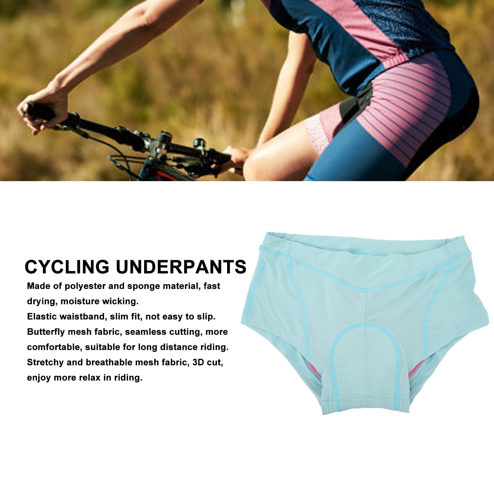 Sous vetements de Cyclisme Femmes 3d Silicone Rembourre Respirant Velo a Sechage Rapide Shorts Sous Vetements Slips de Velo pour le Cyclisme