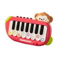 thumbnail image 1 of Mini Piano Rouge Jouet pour Enfants avec Lumières et Musique Clavier Éducatif Multifonctionnel 5 Sons d'Instruments Portable 6.3 X 3.9 Pouces 0.33 Lb, 1 of 5