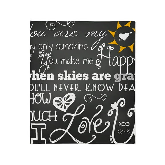 CafePress - You Are My Sunshine Throw Blanket - Soft Fleece Throw Blanket, 50"x60" for All Ages