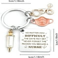 thumbnail image 2 of DESIGNICE 2026 New Nurse Gifts for Women Keychains,Stainless Steel Keychains with Nurse Practitioner Accessories for Work,School,Travel, 2 of 3