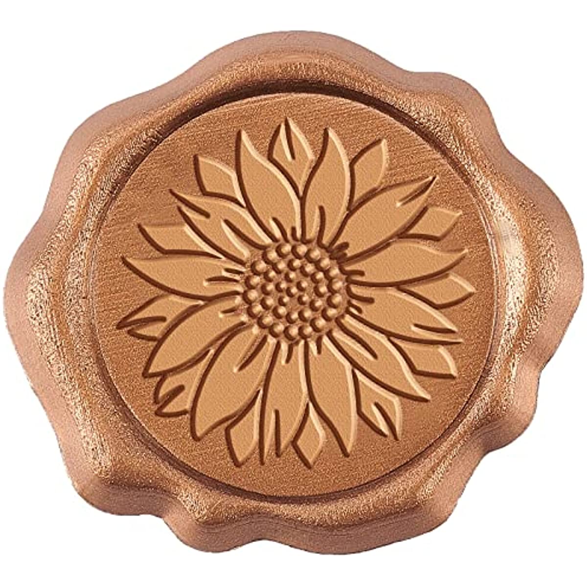 50 Pack Adhesive Wax Seal Stickers Sunflower Wax Seal Stickers Self