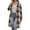 Khaki, variant on Light Jackets for Women Long Flannel Shirts Fashion Plaid Print Single Breasted Lapel Shacket Lightweight Cothes