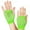 Green, variant on Women's Mesh Short Gloves,Punk Style Half Finger Stretchable Party Gloves with Rhinestone Details,Elastic Net Gloves for Cosplay, Rave Parties and Evening Events, Colorful Fashion Accessories - Green