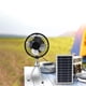 thumbnail image 1 of Ventilador solar con panel de enfriamiento, ventilador portátil con soporte, ventilador de ventilación de 10 W, ventilador de energía solar para, 1 of 8