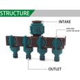 thumbnail image 4 of Garden Watering Lawn Maintenance European Style Faucet One-in And Four Out Diver, 4 of 5