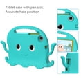 thumbnail image 5 of SaniMore for Samsung Galaxy Tab A7 Lite (SM-T220/T225) Kids Waterproof Case, EVA Cover with Shoulder Strap Screen Protector Pencil Holder Kickstand & Holder Shockproof Protective Shell, Glacialgreen, 5 of 10