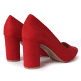 thumbnail image 4 of J. Adams Jolie Heels for Women - Closed Pointed Toe Mid Block Heel Classic Pumps, 4 of 7