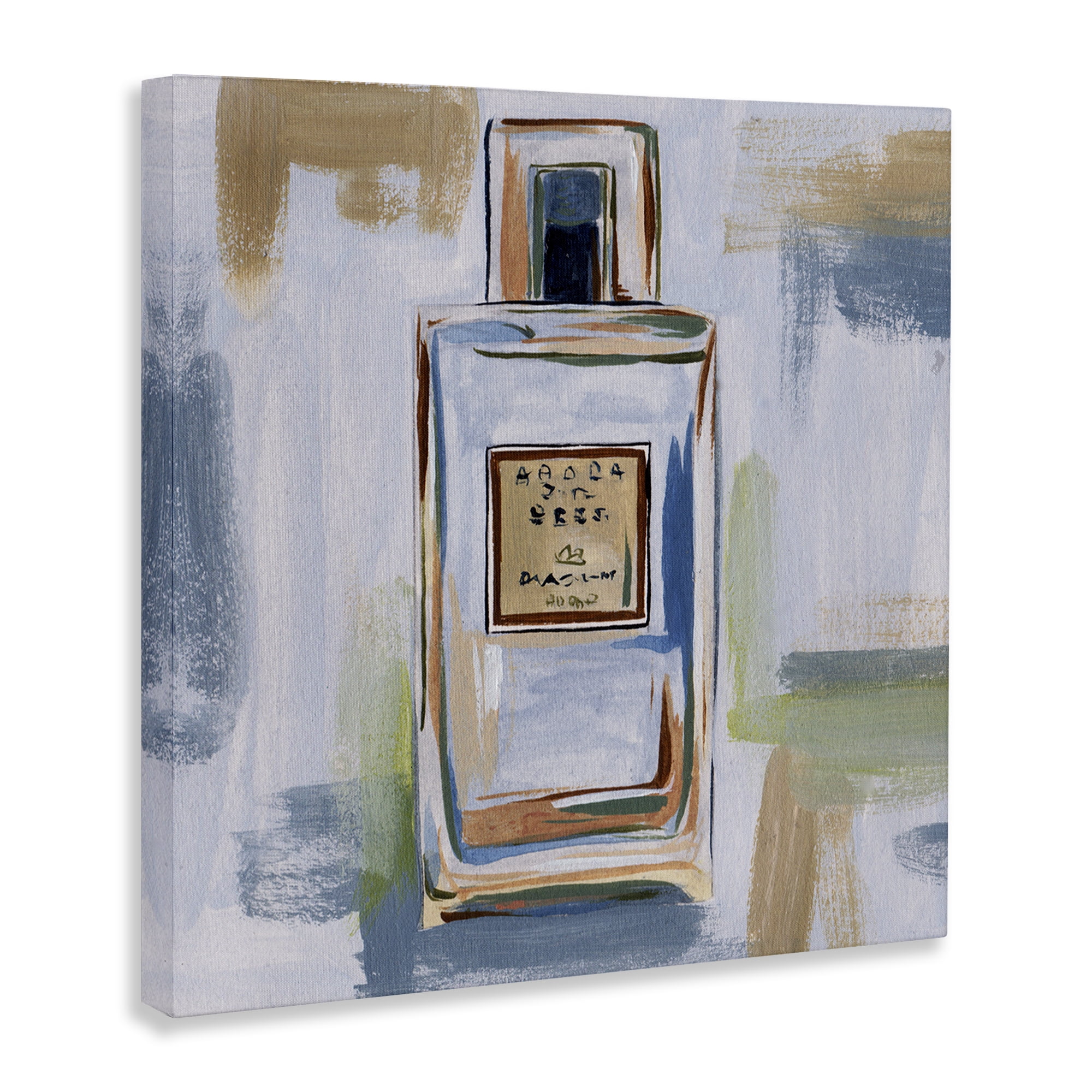 Stupell Industries Neutral Perfume Bottle Fashion Painting Wrapped Canvas Art Print Wall Art, 36 x 36