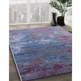 thumbnail image 3 of Ahgly Company Machine Washable Indoor Rectangle Industrial Modern RebeccaPurple Area Rugs, 4' x 6', 3 of 7