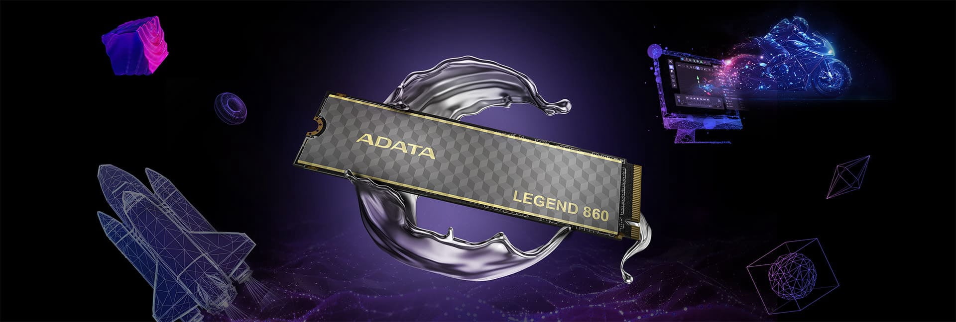 ADATA LEGEND 860 500GB PCIe Gen4 NVMe M.2 2280 Internal Solid State Drive