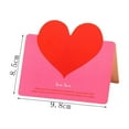 thumbnail image 3 of 10Pcs Heart Shaped Gift Cards Greeting Cards Love Notes Foldable for Him Her Couples Husband Wife Mother Father Valentine’s Day Birthday Holiday Wedding Party Anniversary I Love You Card, 3 of 4