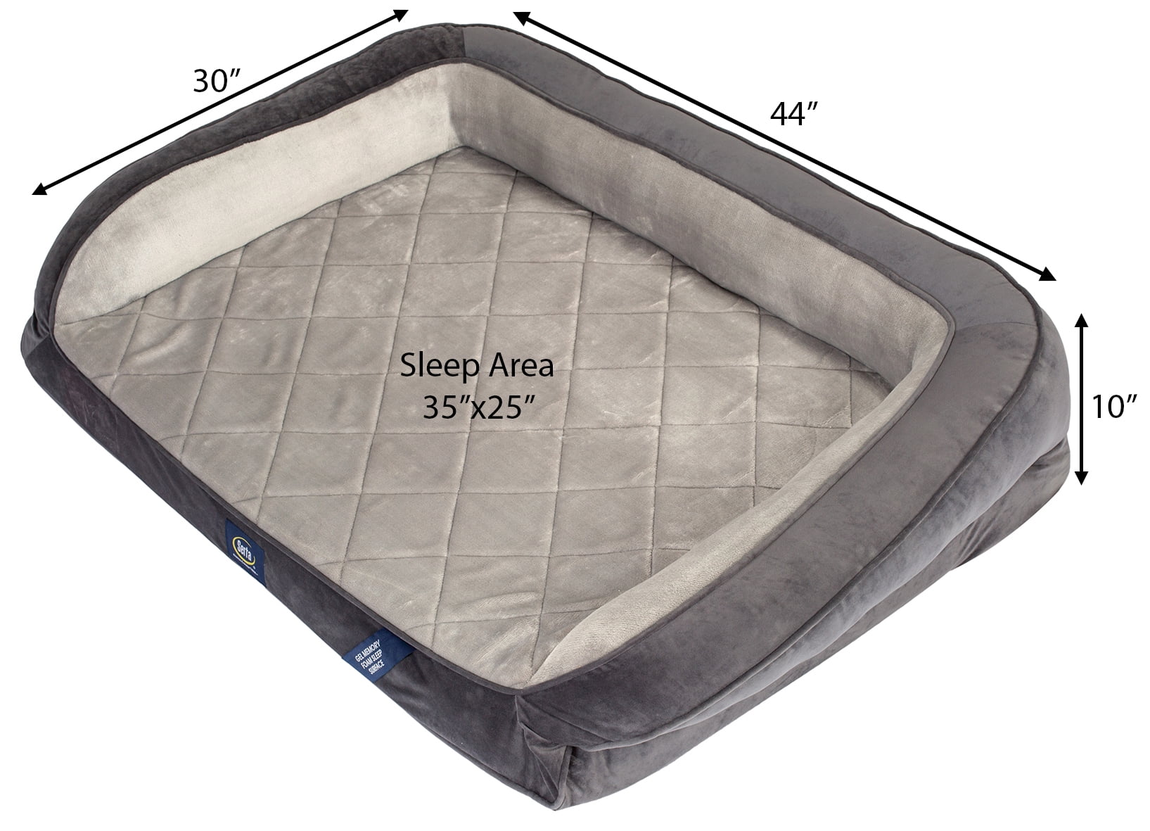 Serta extra top large dog bed
