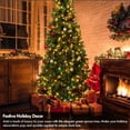 thumbnail image 2 of IC ICLOVER 6.5ft Prelit Christmas Tree, Artificial Christmas Tree with 250 Warm White Lights, 850 Tips, Metal Stand and Hinged Branches, Storage Bag, 2 of 9