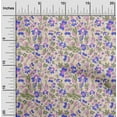 thumbnail image 2 of oneOone Georgette Viscose Light Beige Fabric Floral Sewing Craft Projects Fabric Prints By Yard 42 Inch Wide, 2 of 4