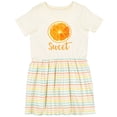 thumbnail image 3 of Inktastic Sweet Orange Girls Toddler Dress, 3 of 5