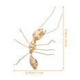 thumbnail image 2 of 1Pc Simulated Metal Ant Handicrafts Golden Ant Garden Decoration Photo Props, 2 of 8
