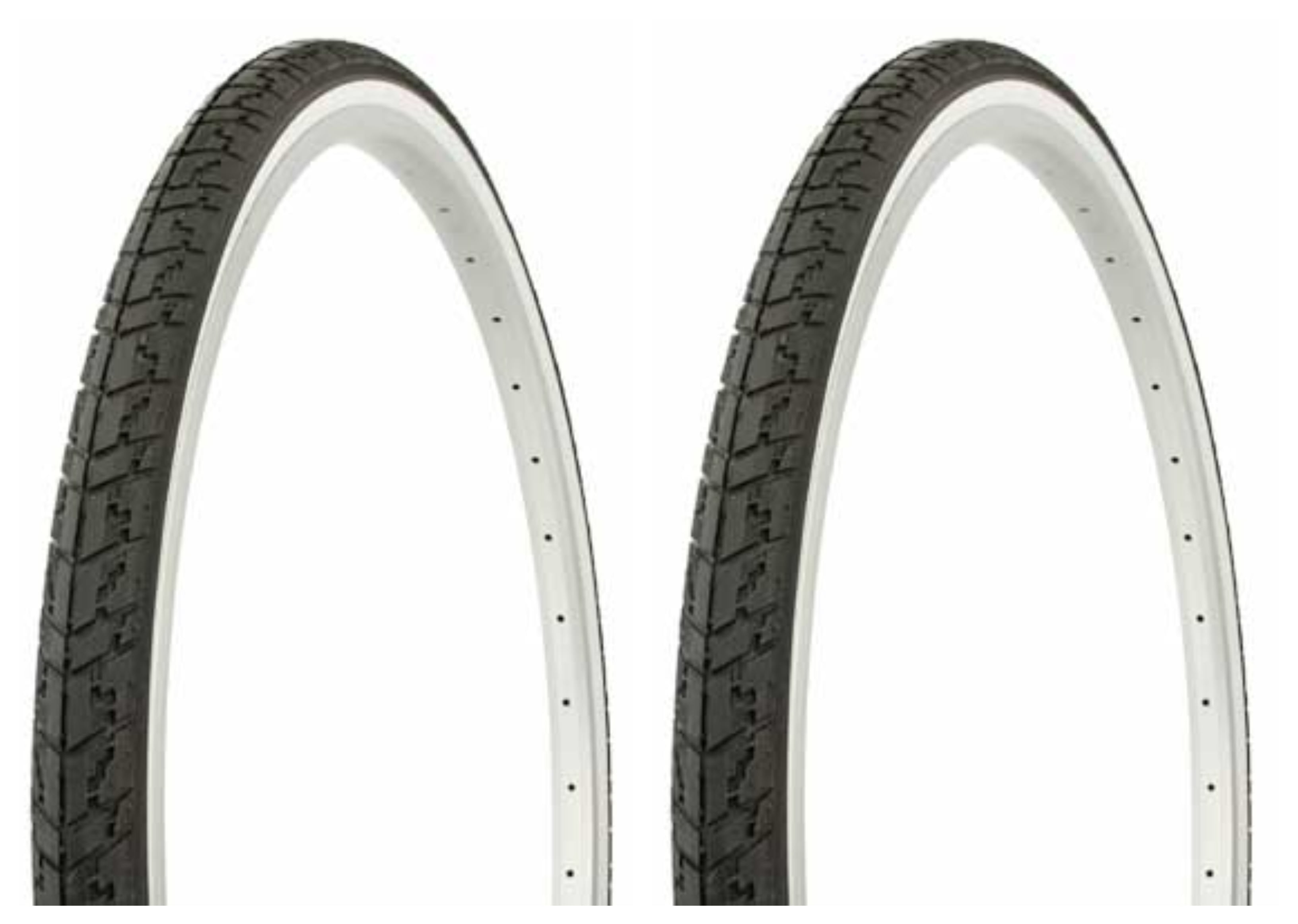 24x1 3/8 Pair of Black Bike Tires 2 Tubes bicycle *New 