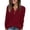Deep Red&19#0525L, variant on Garbnen Women's Sweater Ribbed Knit Basic Henley Long Sleeve Shirts for Women Lightweight Soft Fall Winter Warm Trendy Women Tunic Tops Khaki M