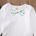 thumbnail image 2 of 3PCS Baby Boy Gentleman Clothes St Patrick‘s Day Clover Romper Pants Outfits, 2 of 7