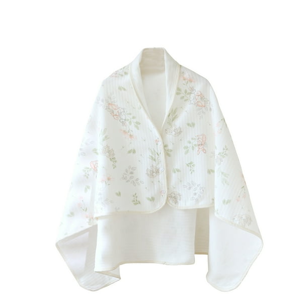 Chal de franela de invierno para mujer, grueso, de color sólido, manta, capa cálida, chal, top de poliéster para mujer