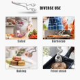thumbnail image 5 of YERDGARY Professional Kitchen Tongs, High Quality 304 Stainless Steel, Curved Design To Avoid Dirty Table, Retractable Design That Can Be Completed With One Hand, 5 of 5