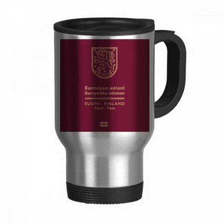

Tourist Country Finnish Unique Flag Memorial Travel Mug Flip Lid Stainless Steel Cup Car Tumbler Thermos