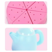 Mundo Toys Pretend Birthday Cake Play Food Set, 75-Piece Pink Cutting Cake Set, Ages 3+