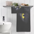 thumbnail image 5 of Coolnut Black Cat Towels Highly Absorbent Cotton Towels Set of 2, Premium Spa & Hotel Quality Quick Dry Towel Set 54 x 27 Inches Washcloth Gift, 5 of 7
