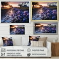 thumbnail image 4 of Designart "Twilight Purple Bonnets Field I" Blue Bonnets Picture Framed Canvas Art Print, 4 of 5