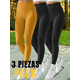 thumbnail image 5 of Set 3 Mallones Mujer Leggings Stretch Leggins Mayon Mallas, 5 of 9