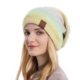 thumbnail image 2 of RPVATI Womens Thickened Beanie Winter Warm Hats for Women Cable Knit Beanies Cap, 2 of 7