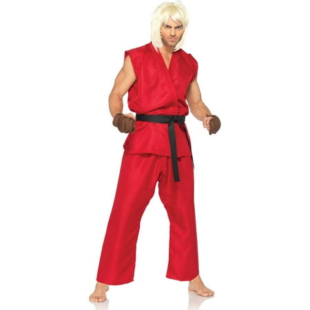 Leg Avenue Men's Street Fighter Ken Costume, Medium/Large,