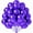 Purple, variant on 12" Multicolor Glossy Metallic Balloons(with Ribbon), 20 Pieces, or Birthdays, Weddings, Baby Showers, Holidays