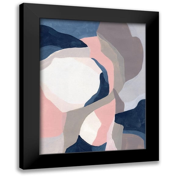 Vess, June Erica 12x14 Black Modern Framed Museum Art Print Titled - Intertwined Tones II