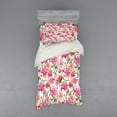 thumbnail image 2 of Ambesonne Floral Bedding Set 4 Pcs, Peonies and Roses, Queen, White Pink Blush, 2 of 3