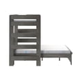 thumbnail image 5 of Farmhouse Twin Over Panel Queen L-Shaped Bunk Bed, Driftwood, 5 of 8