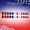D, variant on 4th Of July Independence Day French Tip Press-On Nails, Almond,Red White Blue, Short, 24 Count,D