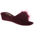 thumbnail image 1 of Sleepers Pantoufles Mule Boa à Rosette Ornée pour Femmes Anne, 1 of 2