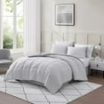 thumbnail image 3 of Casa Platino Queen Size Comforter Set – Duvet Insert Queen Size - Ultra Soft & Cozy Brushed Microfiber Queen Size Bedding Set with Queen Comforter & 2 Queen Shams – White Base Grey Dot, 3 of 9