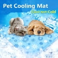thumbnail image 2 of Dog Cooling Mat Pet Cooling Bed Mat for Dog Cat Snowflake Design Waterproof Summer Indoor Cooling Pad for Small Medium Large Dogs S (20×16"), 2 of 7