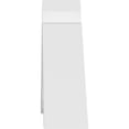 thumbnail image 3 of 60"W x 12 1/2"H x 4"D x 6"F, 5/12 Pitch, Archdale Architectural Grade PVC Gable Bracket, 3 of 8