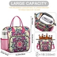 thumbnail image 5 of Abstract Paisley Art Large Cooler Bag - Waterproof Insulated Lunch Tote with Reinforced Handles, Perfect for Office Workers & Travelers, 5 of 6