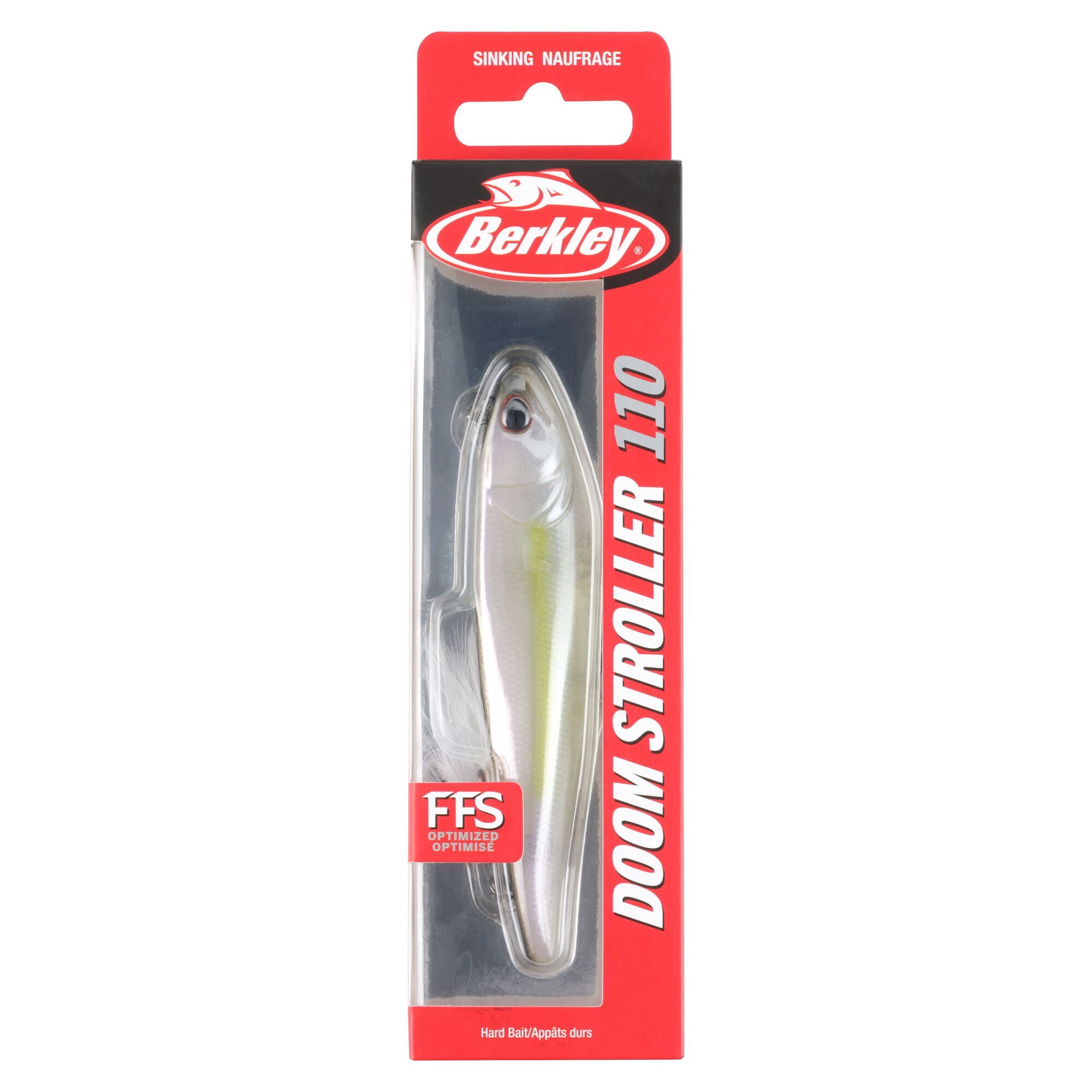 Berkley Doom Stroller Fishing Lure, 4.3 in, Stealth Shad (1-count)