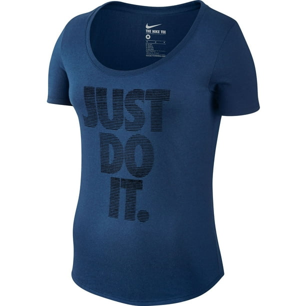 Nike Scp Paper Just Do It Mrg Women S T Shirt Navy Blue White 423 Walmart Com