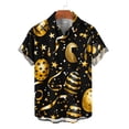 thumbnail image 4 of DDAPJ pyju Men's Easter Hawaiian Shirts Cute Bunny Print Button Down Shirt Short Sleeve Holiday Casual Shirts Gold XL, 4 of 6