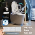 thumbnail image 6 of Marcel White Ceramic Smart Toilet with Tankless Flush Bidet Wash Auto Flush, 6 of 14