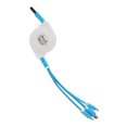 thumbnail image 2 of Cable USB retráctil 3 en 1, adaptador de carga múltiple para iOS, tipo C y micropuerto, azul, 2 of 14
